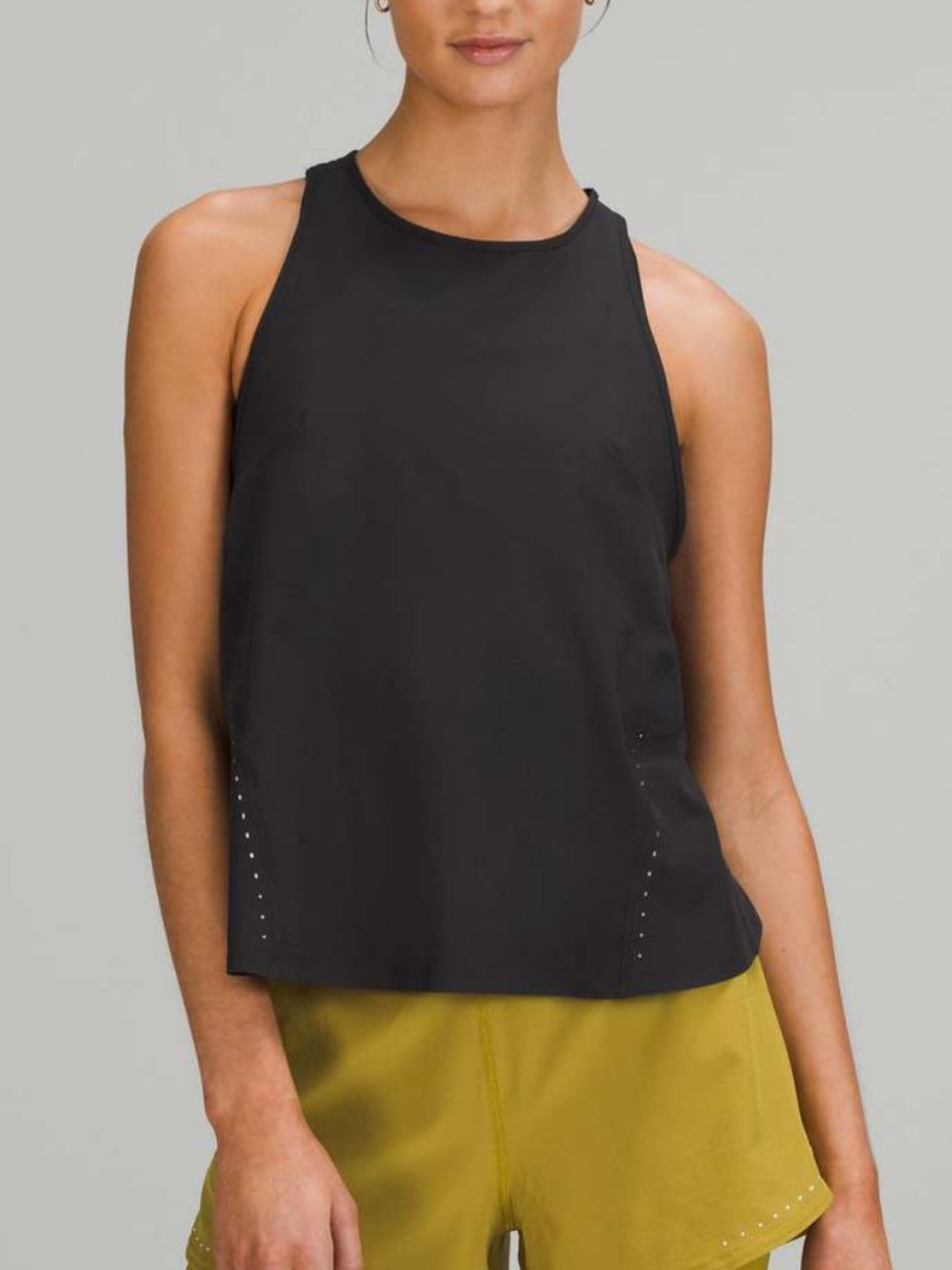 Lululemon Lightweight Stretch Running Tank Top Airway in Carbon Dust
